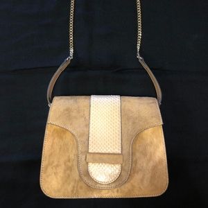 Vince Camuto Jenna Cowhide/Snakeskin Handbag